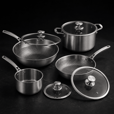 Essential 4-Pot Titanium Cookware Set