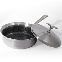 Non Stick Saucier Pan with Lid 2.5 Quart - USELUCK - Cookware: Healthy Non - Stick Pots and Pans