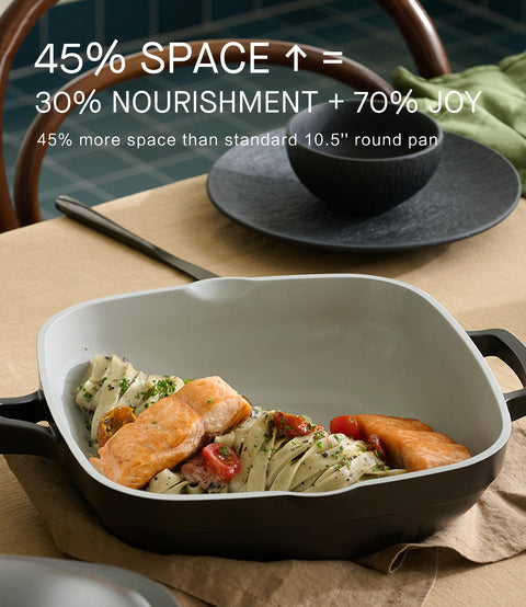 Titanium Ceramic Nonstick Frying Pan|PFAS & PFOA Free|With Wooden Spatula & Loofah Scrubber|Eco-Friendly Cookware Set