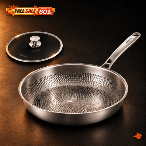 USELUCK Titanium Fry Pan Set with Lid