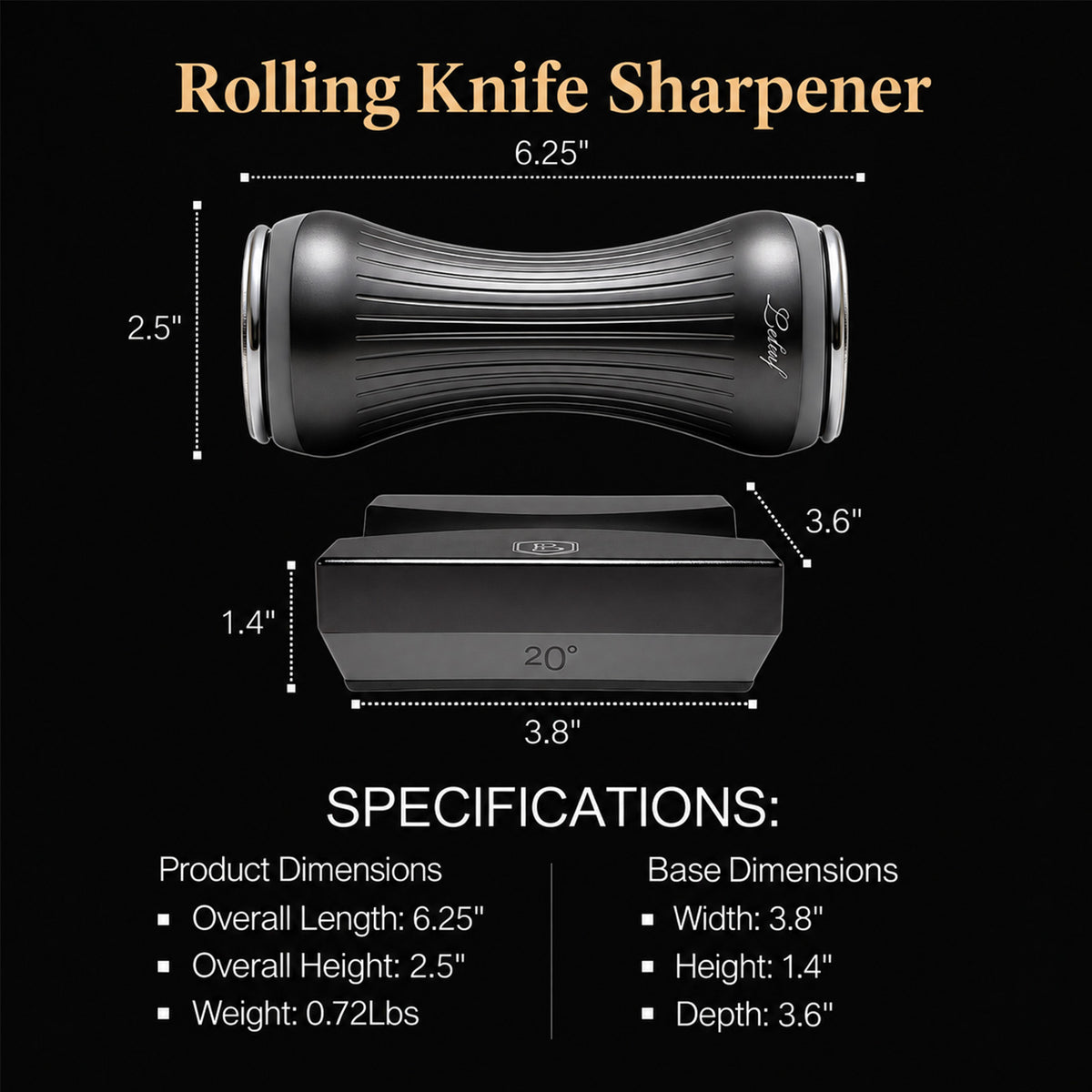 Premium Magnetic Manual Knife Sharpener - USELUCK-Cookware