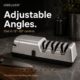 USELUCK 3-Stage Electric Knife & Scissor Sharpener - USELUCK-Cookware