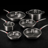 Complete 6-Pot Titanium Cookware Set - USELUCK-Cookware