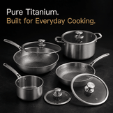Essential 4-Pot Titanium Cookware Set - USELUCK-Cookware