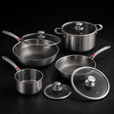 Essential 4-Pot Titanium Cookware Set - USELUCK-Cookware