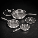Everyday 3-Pan Titanium Set - USELUCK-Cookware