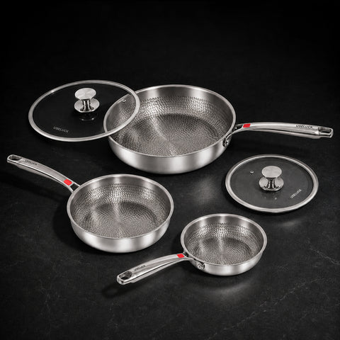 Everyday 3-Pan Titanium Set - USELUCK-Cookware