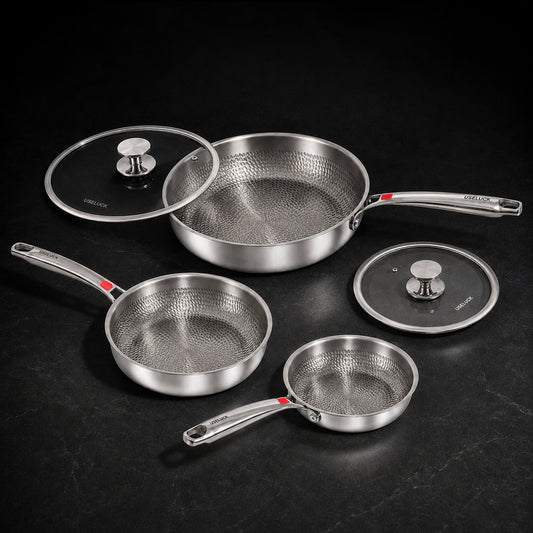 Everyday 3-Pan Titanium Set - USELUCK-Cookware