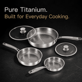 Everyday 3-Pan Titanium Set - USELUCK-Cookware