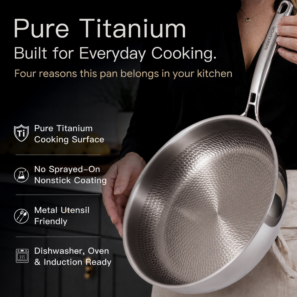 Essential 4-Pot Titanium Cookware Set - USELUCK-Cookware