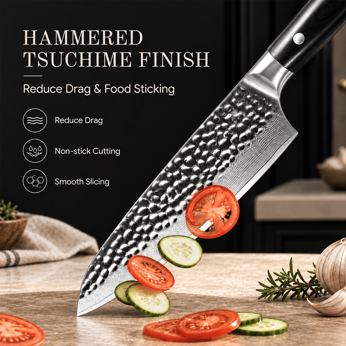 8" VG-10 Damascus Chef’s Knife - USELUCK-Cookware