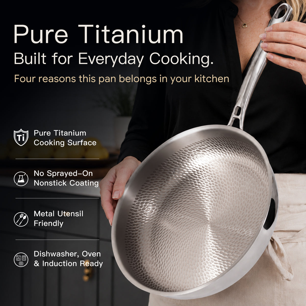 12" Titanium Fry Pan Set - USELUCK-Cookware