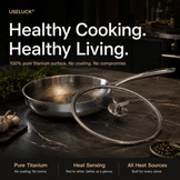 USELUCK 12" Titanium Fry Pan Set with Lid - USELUCK-Cookware