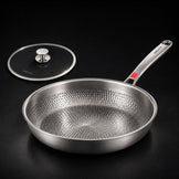 USELUCK 12" Titanium Fry Pan Set with Lid - USELUCK-Cookware