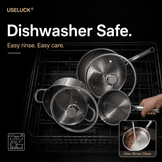 Everyday 3-Pan Titanium Set - USELUCK-Cookware