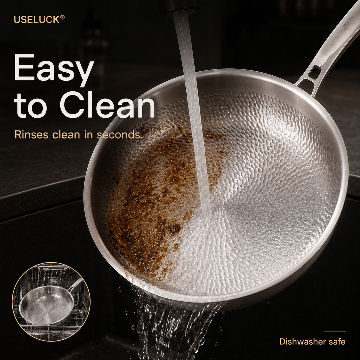 Essential 4-Pot Titanium Cookware Set - USELUCK-Cookware