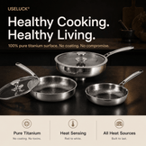 Everyday 3-Pan Titanium Set - USELUCK-Cookware