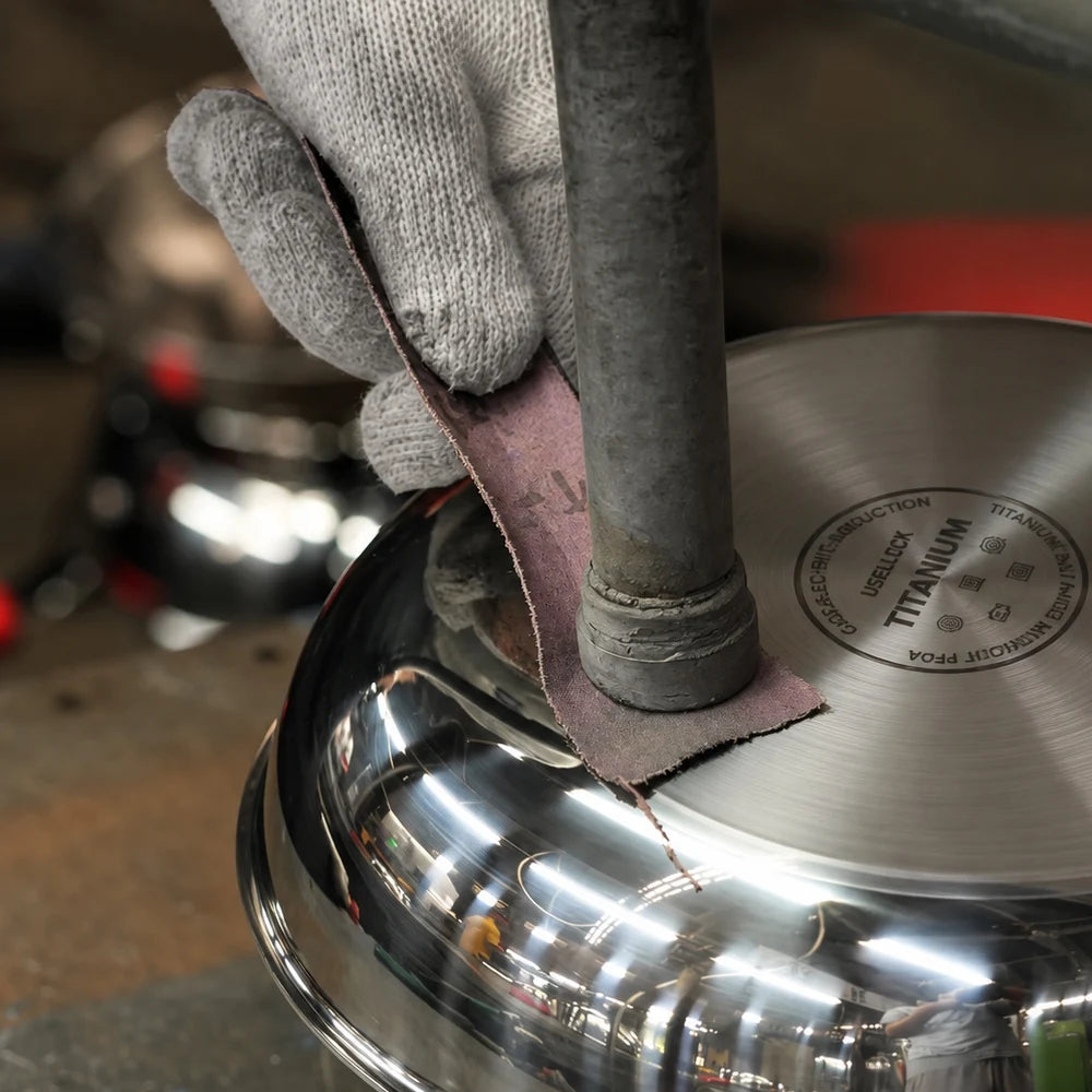 Cookware surface finishing illustration