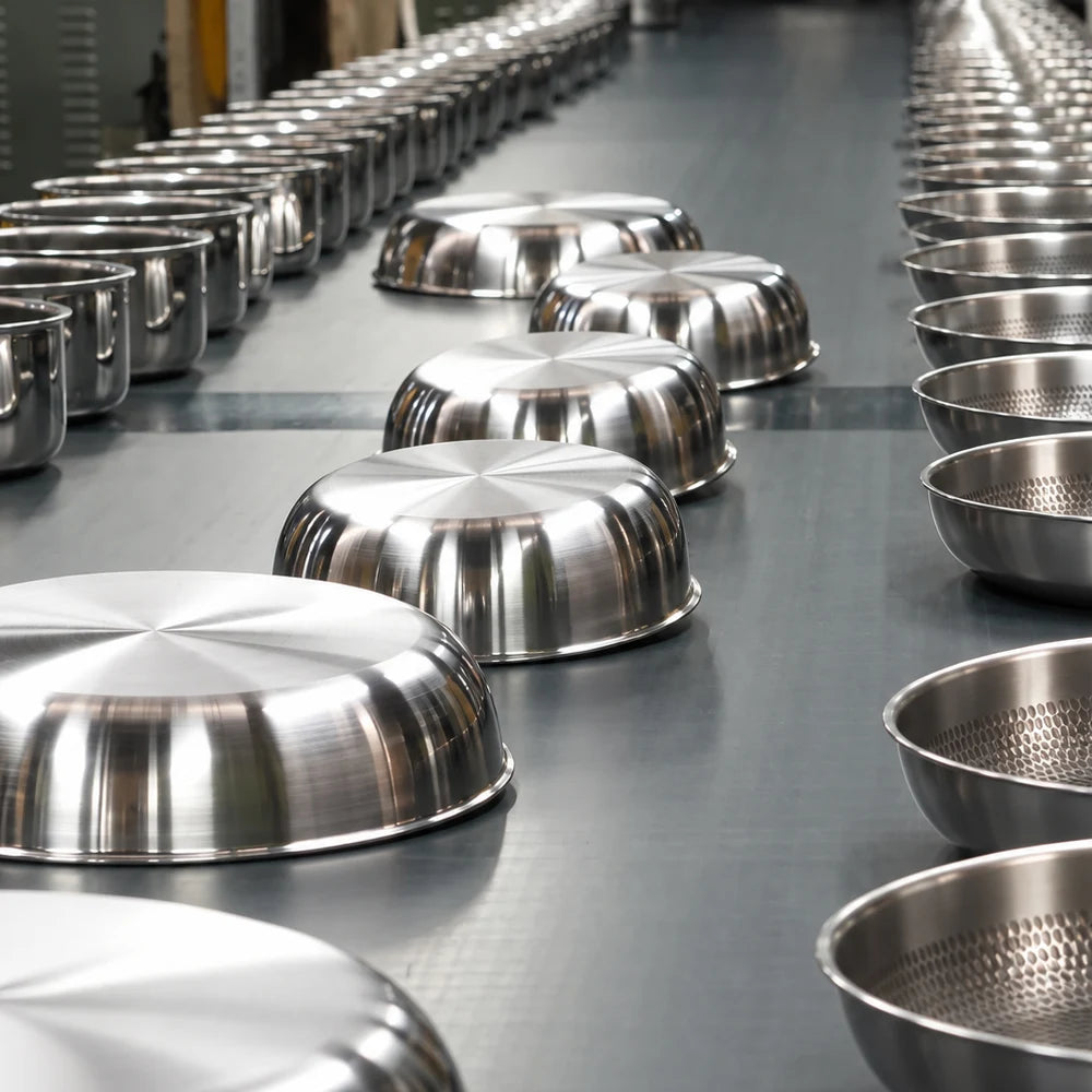 Cookware production overview illustration